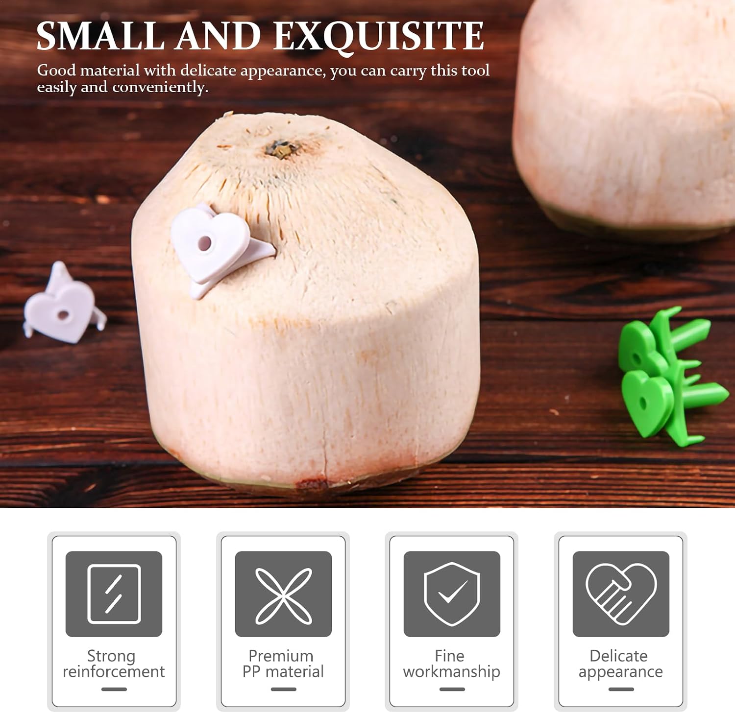 Ciieeo Coconut Opener Tool 5.90 Inch Coconut Hole Opener for Easy Fresh Access Kitchen Gadget Reusable Fruit Tool