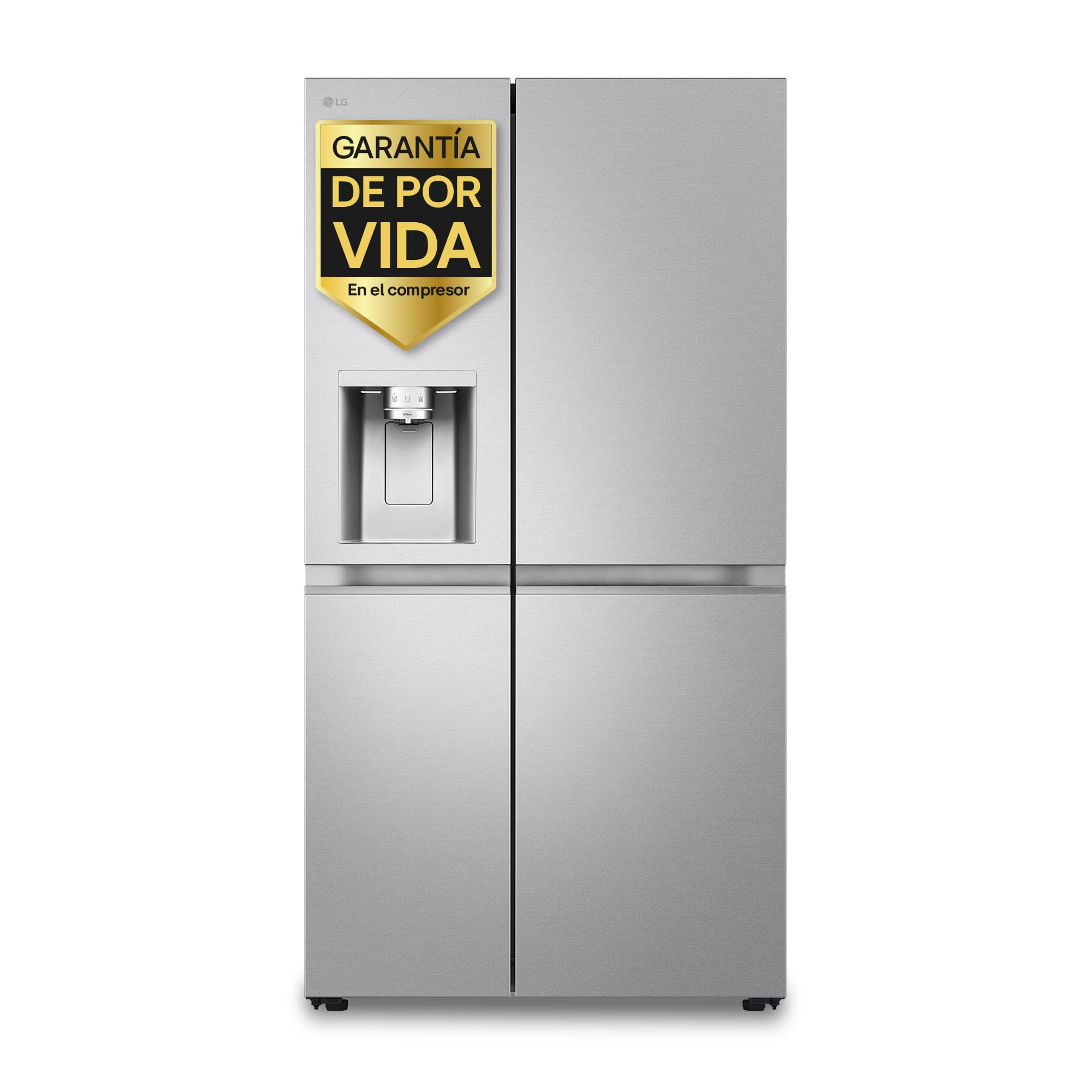 LG GSLE91MBAB.​AMBQEUR - Frigorifico Side By Side, Serie 900, Clasificación B, Sin Toma de Agua, 623L, Acero Texturizado Antihuellas