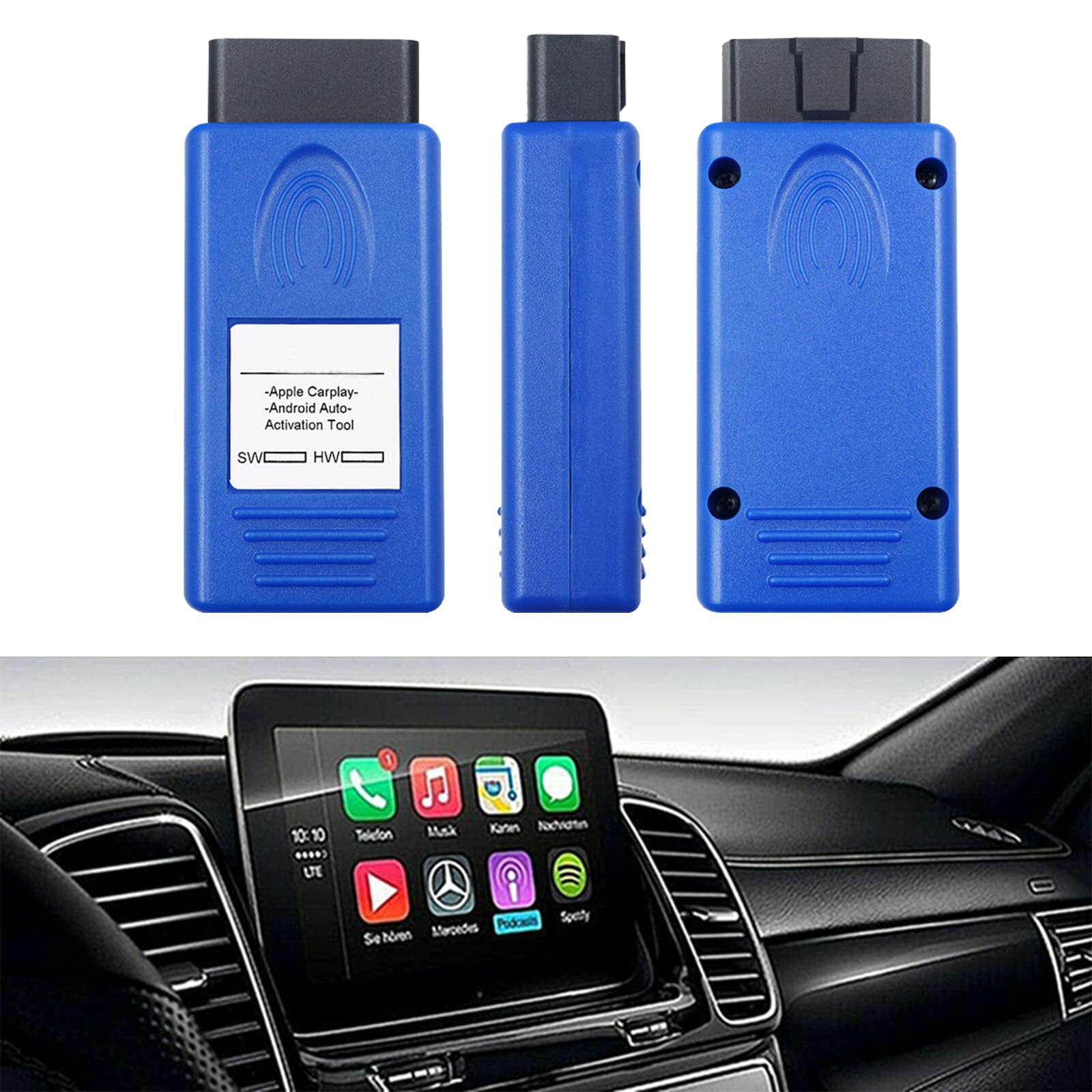 Narzędzie do aktywacji samochodu, aktywator OBD, kompatybilne z CarPlay i Android Auto, pasuje do NTG5S1 A/B/CLA/GLA/GLE/CLS