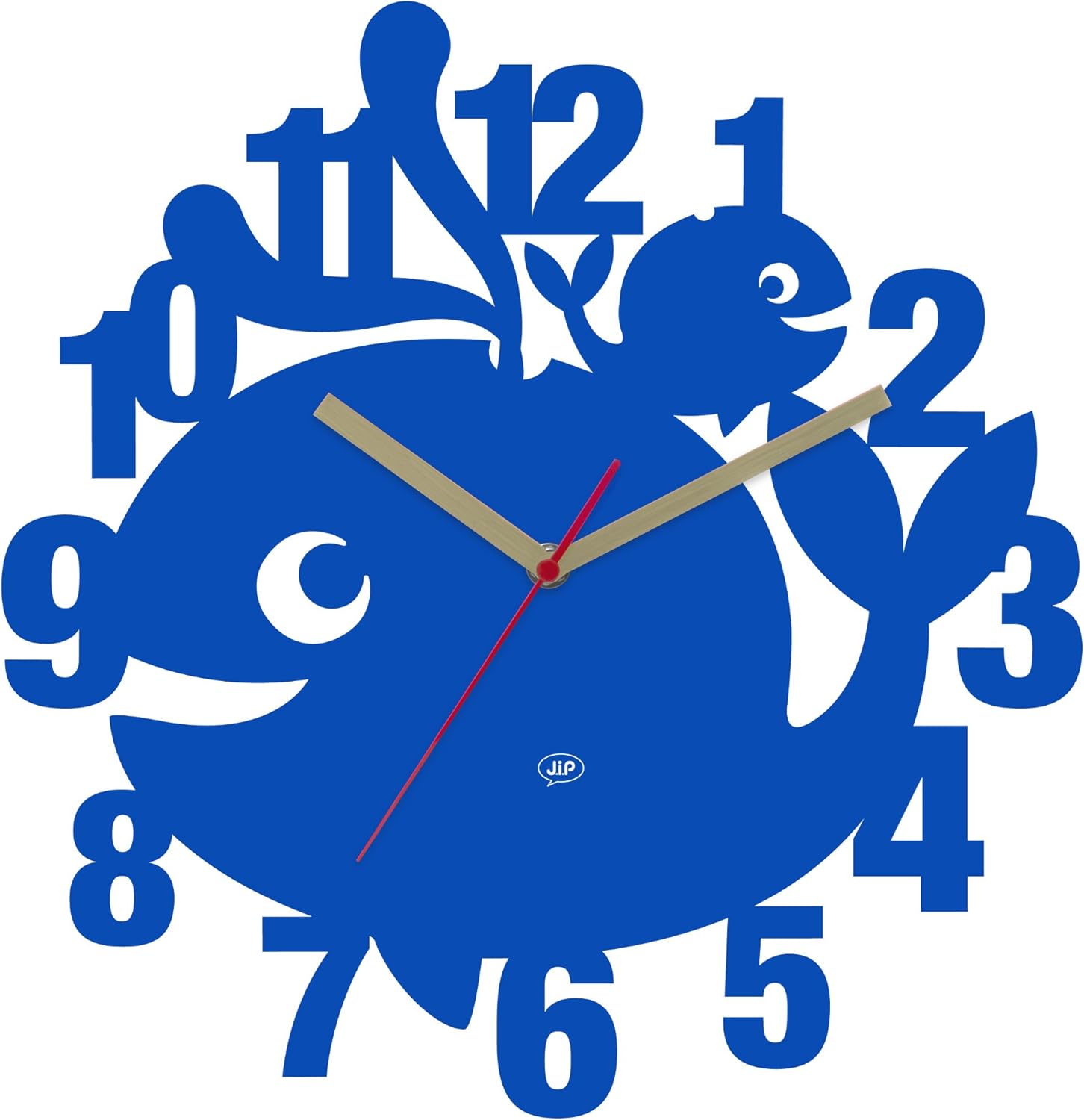 JIP Children's Wall Clock Wally the Whale Home & Kitchen