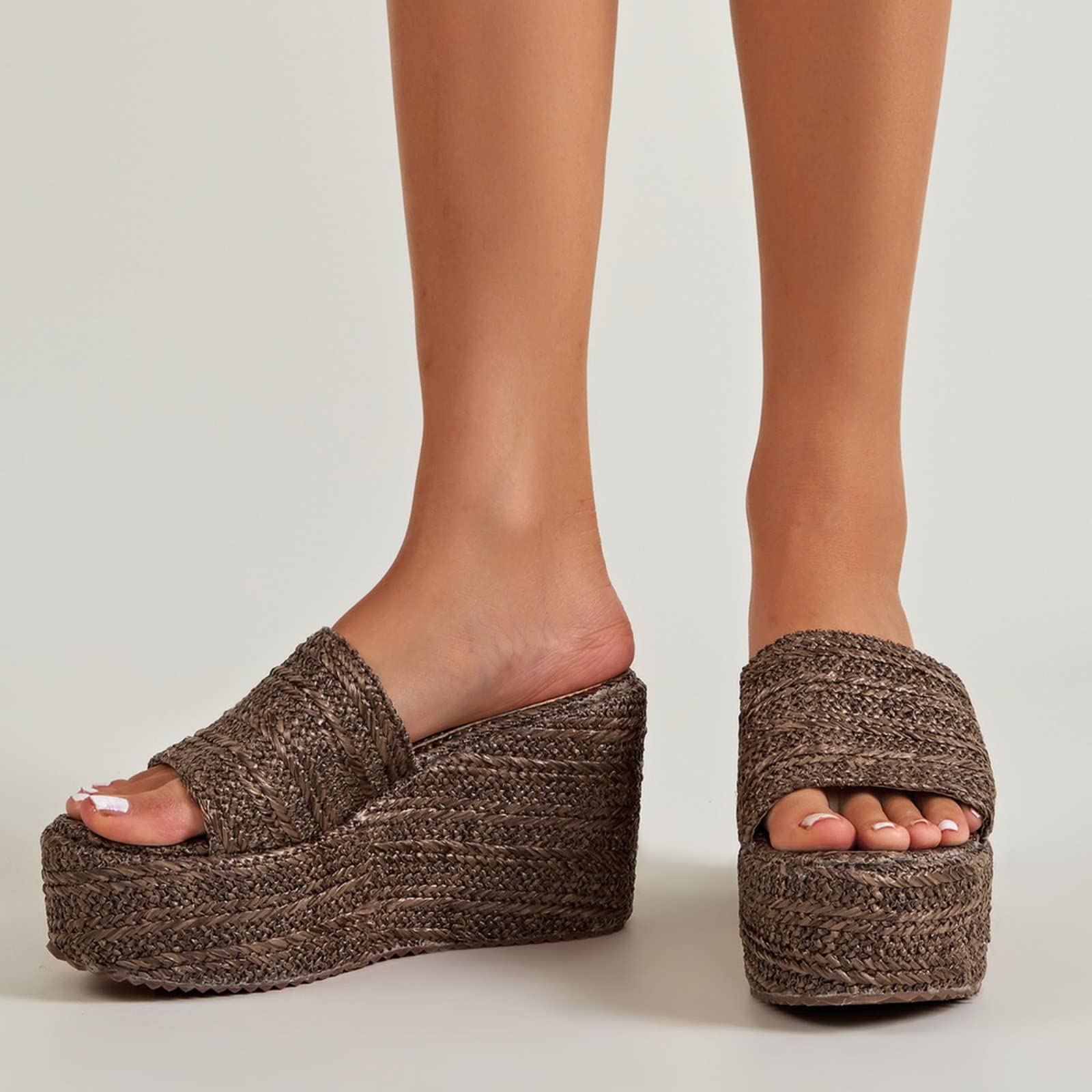 Generico Sandales Et Mules Pour Femmes Confortables LéGèRes AntidéRapantes Semelle Souple Respirantes Chaussures Femme éTé Mode Mules Support Pieds Larges Ville Plage