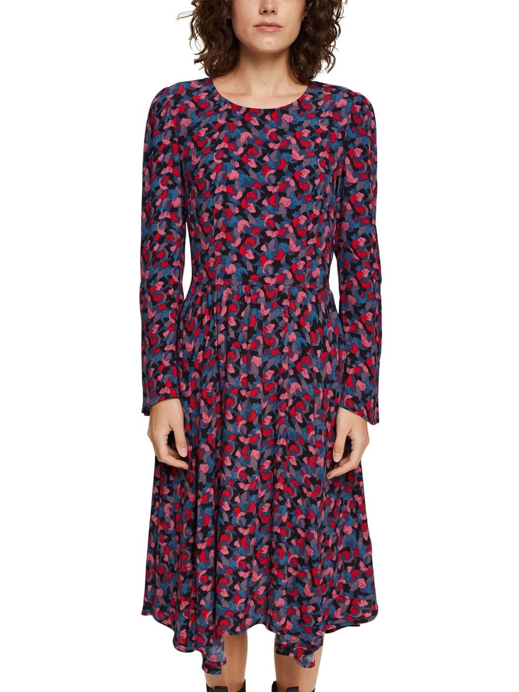 ESPRIT Women's 122ee1e308 Dress, 673/Pink 4, 18