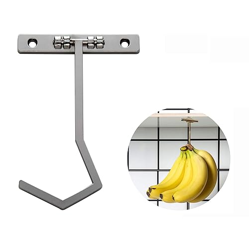 Metal Banana Hanger - Under Cabinet Hook for Bananas or