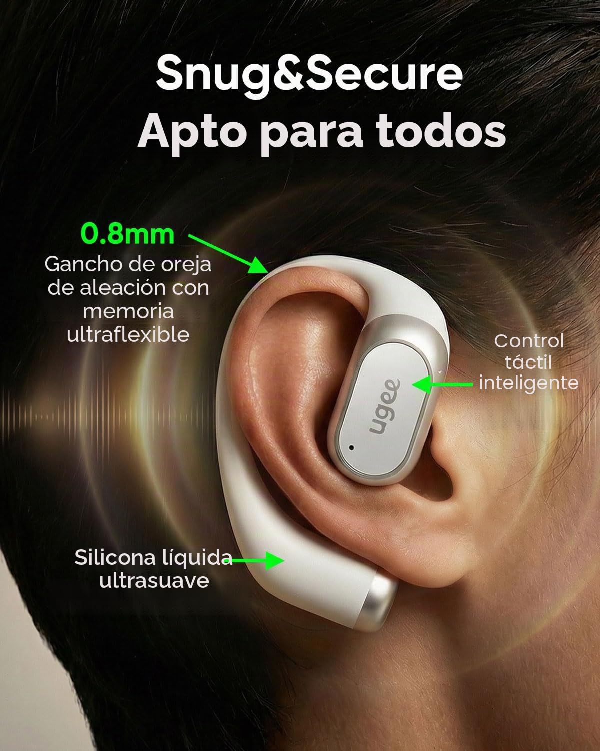 Auriculares inalámbricos de alta calidad con calidad de sonido superior y diseño cómodo