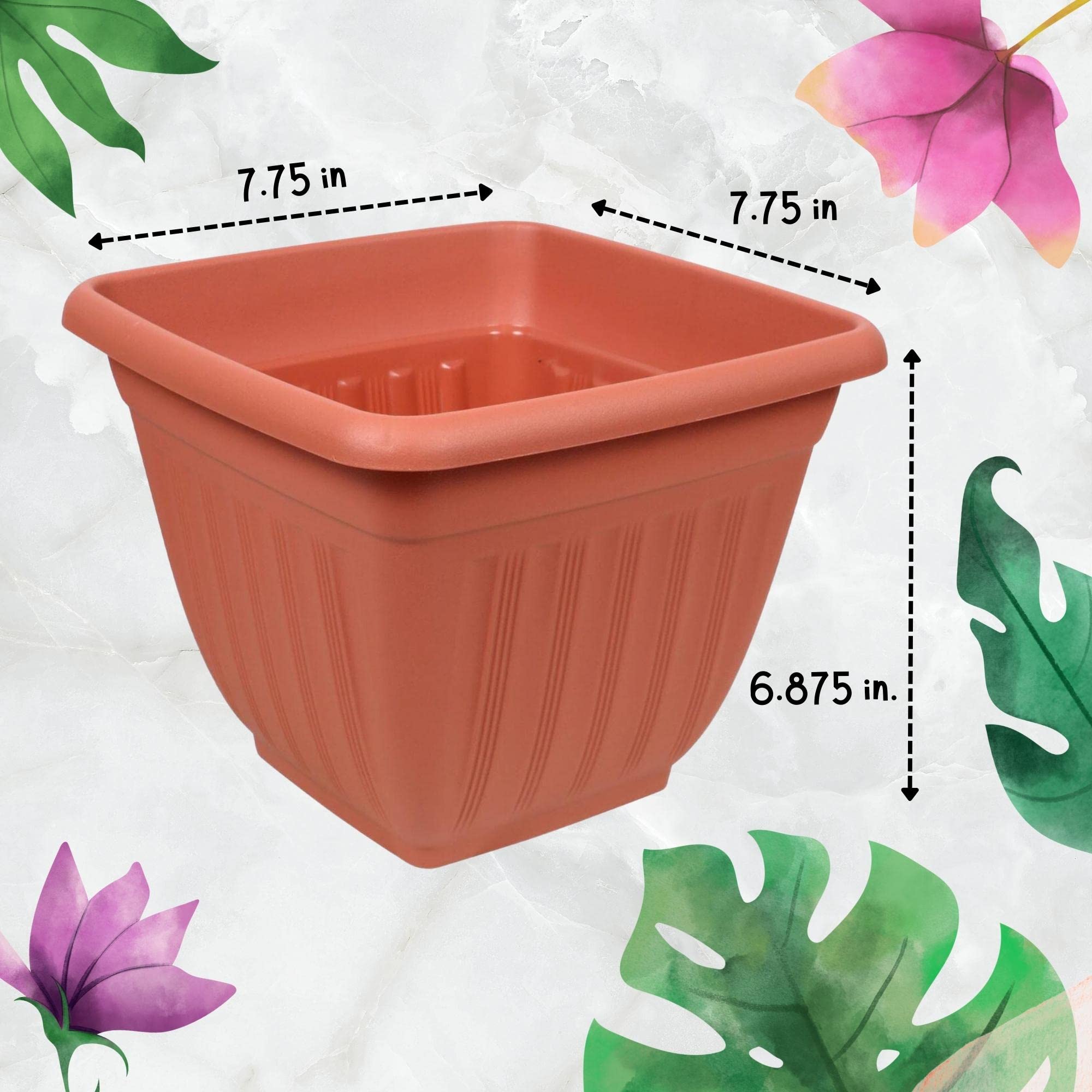 鉢・プランター BOTANIZE PLA POT ORANGE SQUARE 2pcs 鉢・プランター BOTANIZE PLA POT ORANGE SQUARE 2pcs BOTANIZE PLA