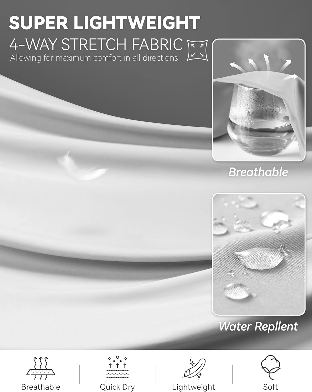 G Gradual Casual Shorts for Men 11" Lightweight Men's Golf Shorts Stretch with 3 Pockets Quick Dry Summer Breathable Shorts - Image 4