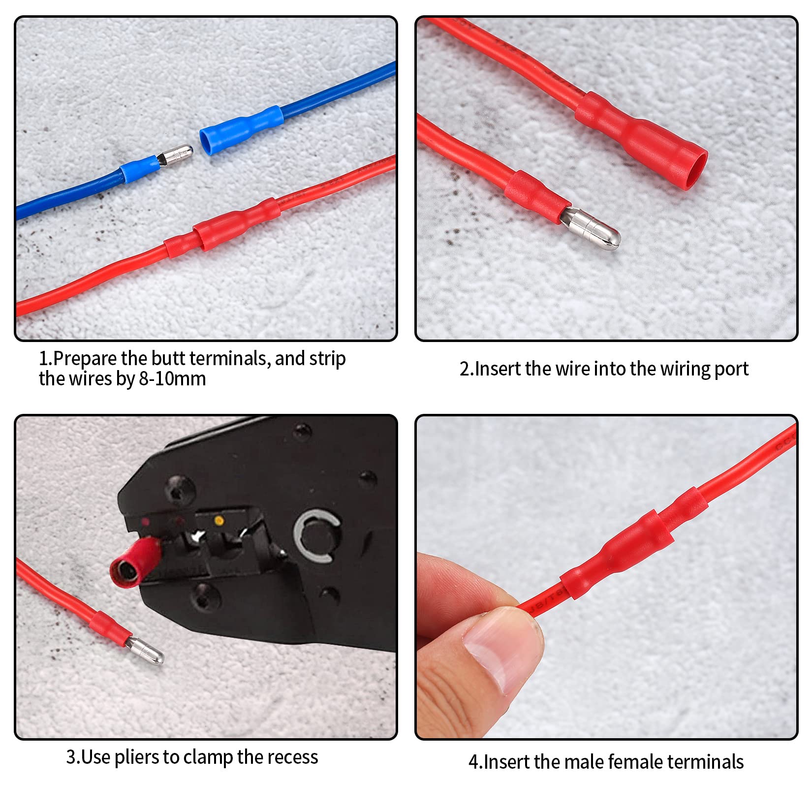 100 Terminali Ad Anello Non Isolati Calibro 18 AWG - Foto 12