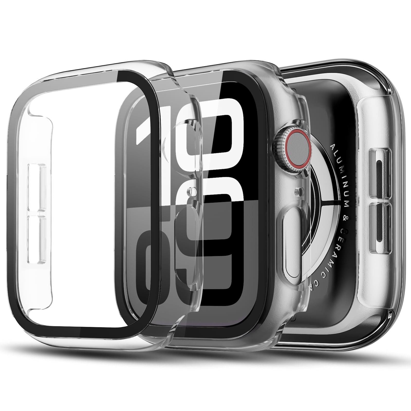 TGKML for Apple Watch Series SE/6/5/4 Case with Screen Protector 40mm, Hard PC Ultra Thin Protective Cover Bumper with Built-in Tempered Glass Film for iWatch 40mm Accessories