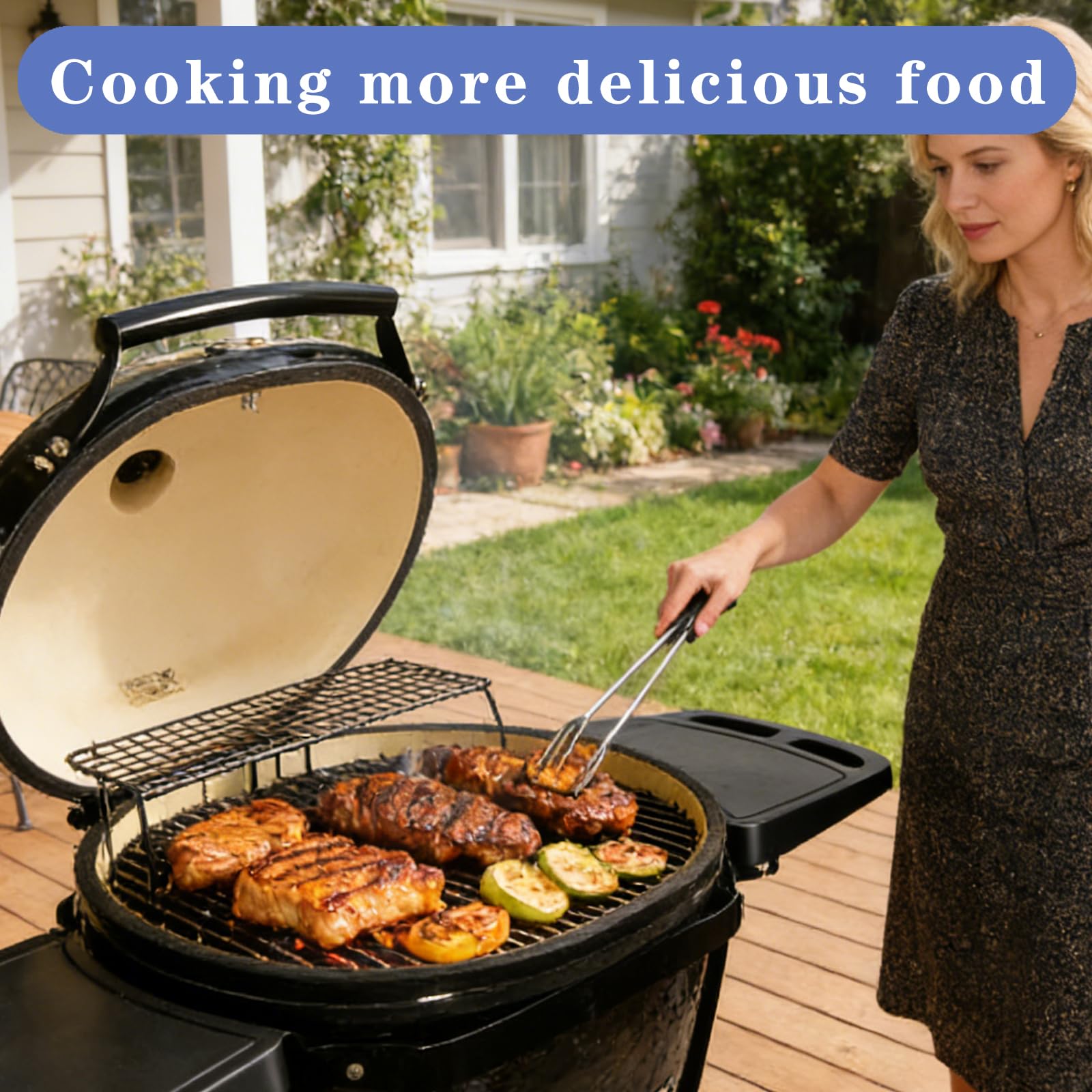 Shengyongh PPR362-1 - Parrilla de cocción para parrillas Primo Oval XL (paquete de 2)