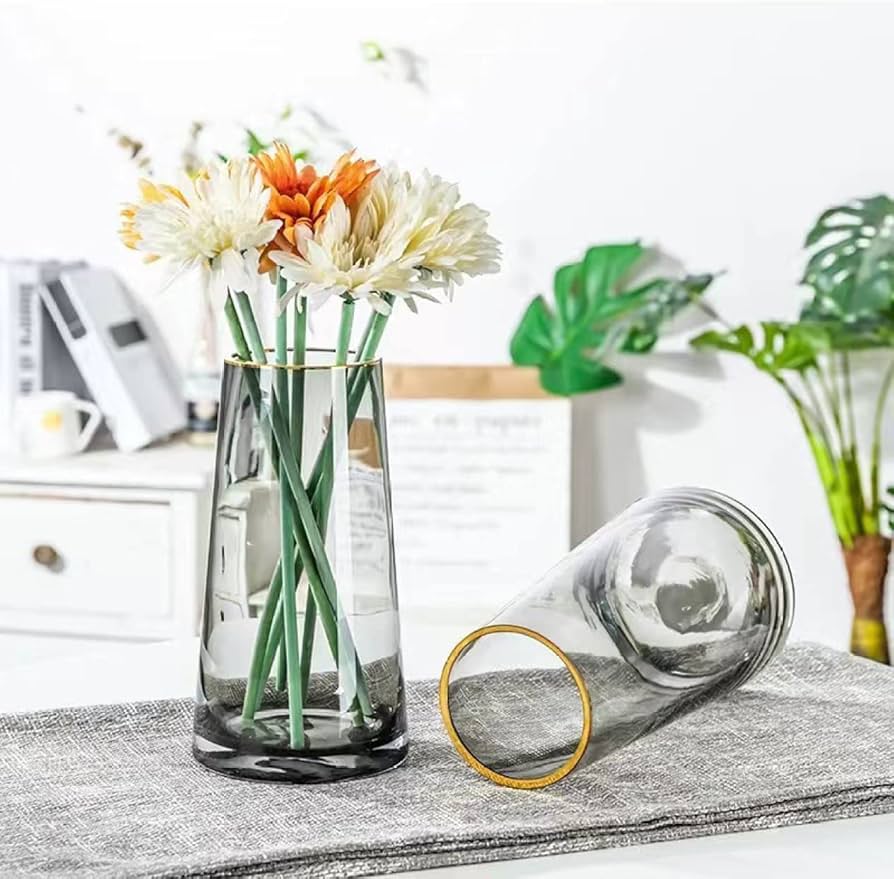 ドイツ製 Fink社スモーキーグレー ガラス花瓶 大 ドイツ製 Fink社 ドイツ製 Fink社スモーキーグレー ガラス花瓶 大 ドイツ製 Fink社