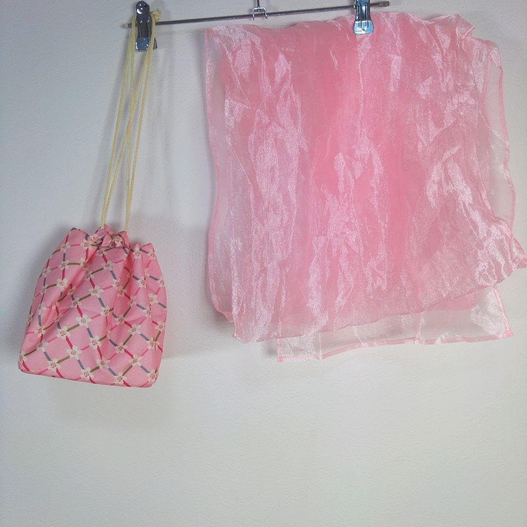 レディース 浴衣 セット 身丈155cm 紫 花柄 作り帯 ピンク ラメ 浴衣