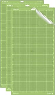 Monicut 12x24 Standardgrip Cutting Mat for Cricut Maker 3/Maker/Explore 3/Air 2/Air/One, 3 Pcs Non-Slip Flexible Cutting Mats for Crafts, Quilting, Sewing and all Arts