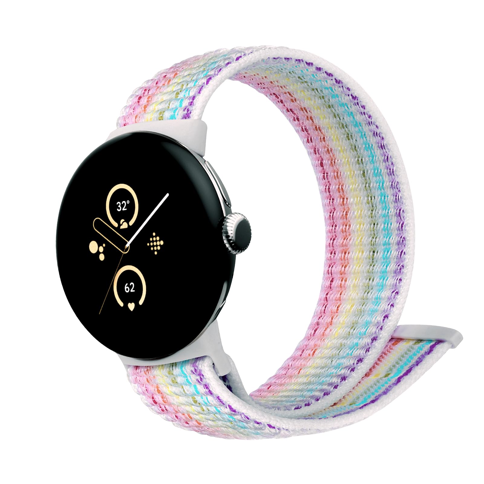 SimpleThings Nylonarmband für Google Pixel Watch 2/1/3 4 (41mm) Armband, Verstellbare Atmungsaktive Weiche Leichte Sportschlaufe für Google Watch Herren und Damen