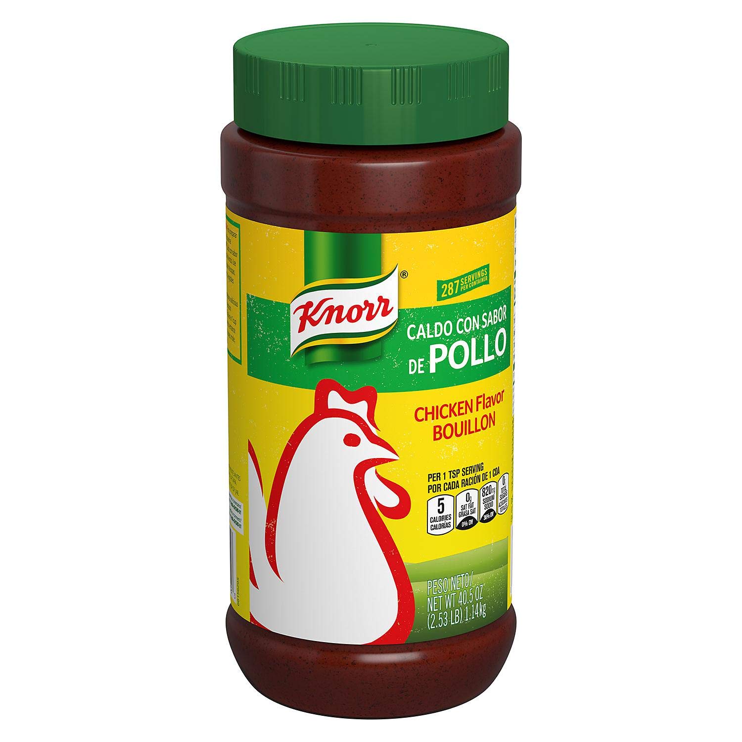 Title Knorr Bouillon, Granulated, Chicken Flavored, 2.53 Pound (Pack of 2)