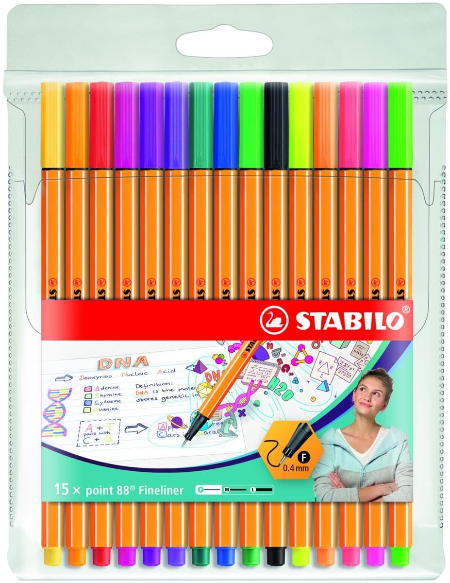 Stabilo Cienkopis 10 + 5 Neon [SZKOA ]