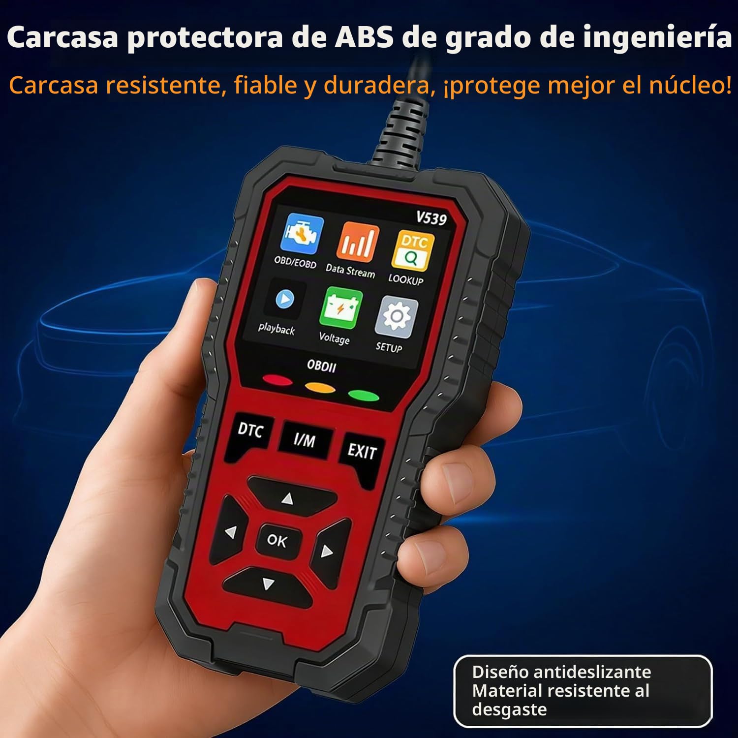OBD2 Diagnóstico Coche para Peugeot 206 207 207CC 301 307 308 308CC 308SW 408 508 607 2008, Detector Fallas for Automóviles Lector de Códigos de Error Datos en Tiempo Real