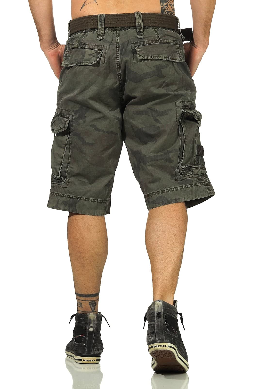 Jet Lag Take Off 7 Bermudas para hombre, incluye cinturón