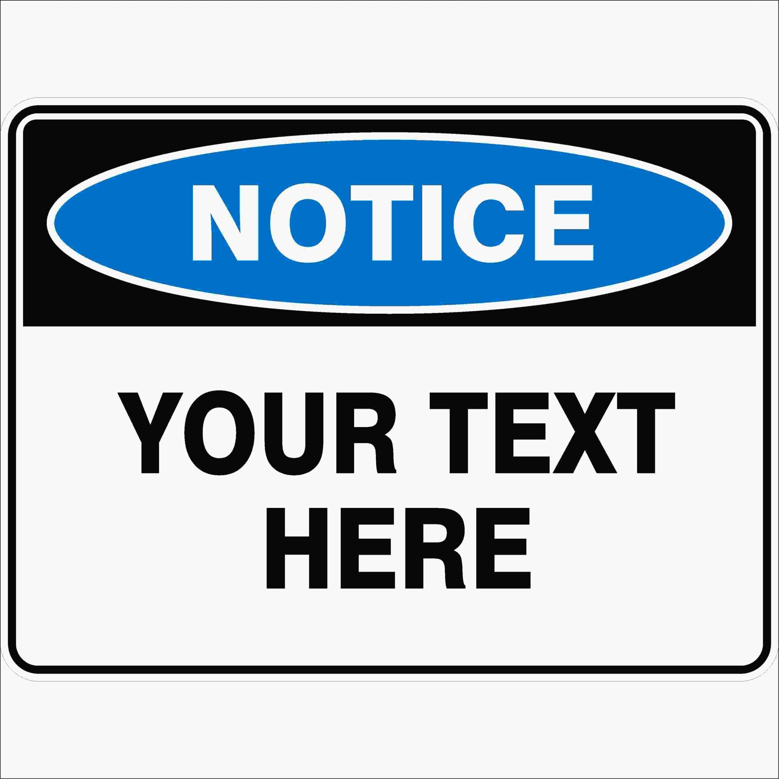 Custom Notice Sign, 12x8 Metal Tin Sign, Custom notice board.