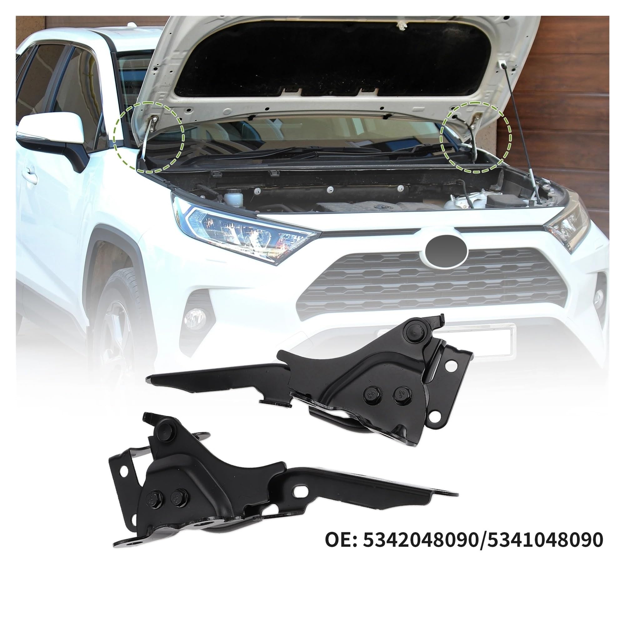 Cerniera Cofano Per Lexus RX350 2010 2011 2012 2013 2014 2015 5342048090 5341048090 1 Paio Cerniere Cofano Nero