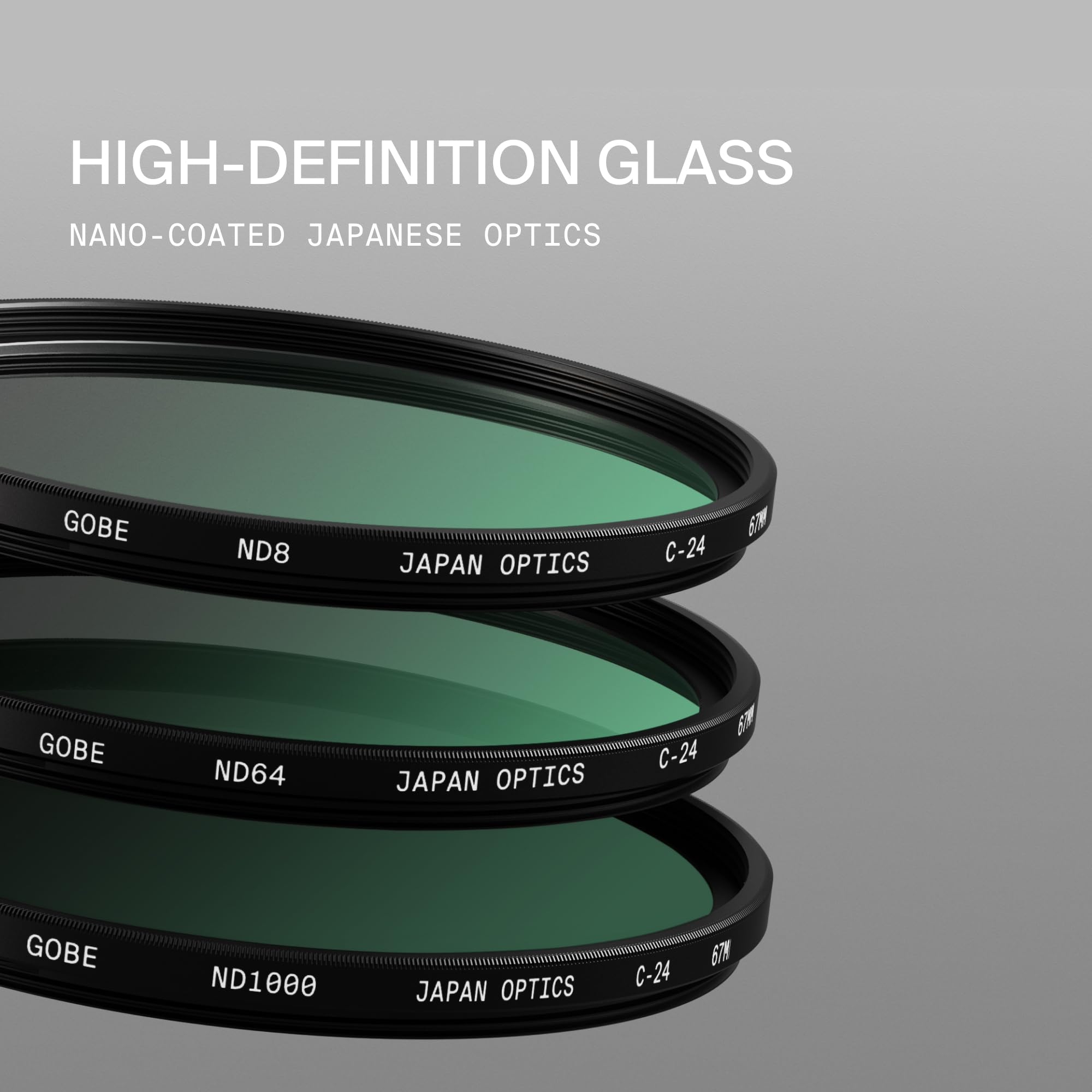 Gobe - Kit de filtres pour Objectif 39 mm : ND8, ND64 et ND1000