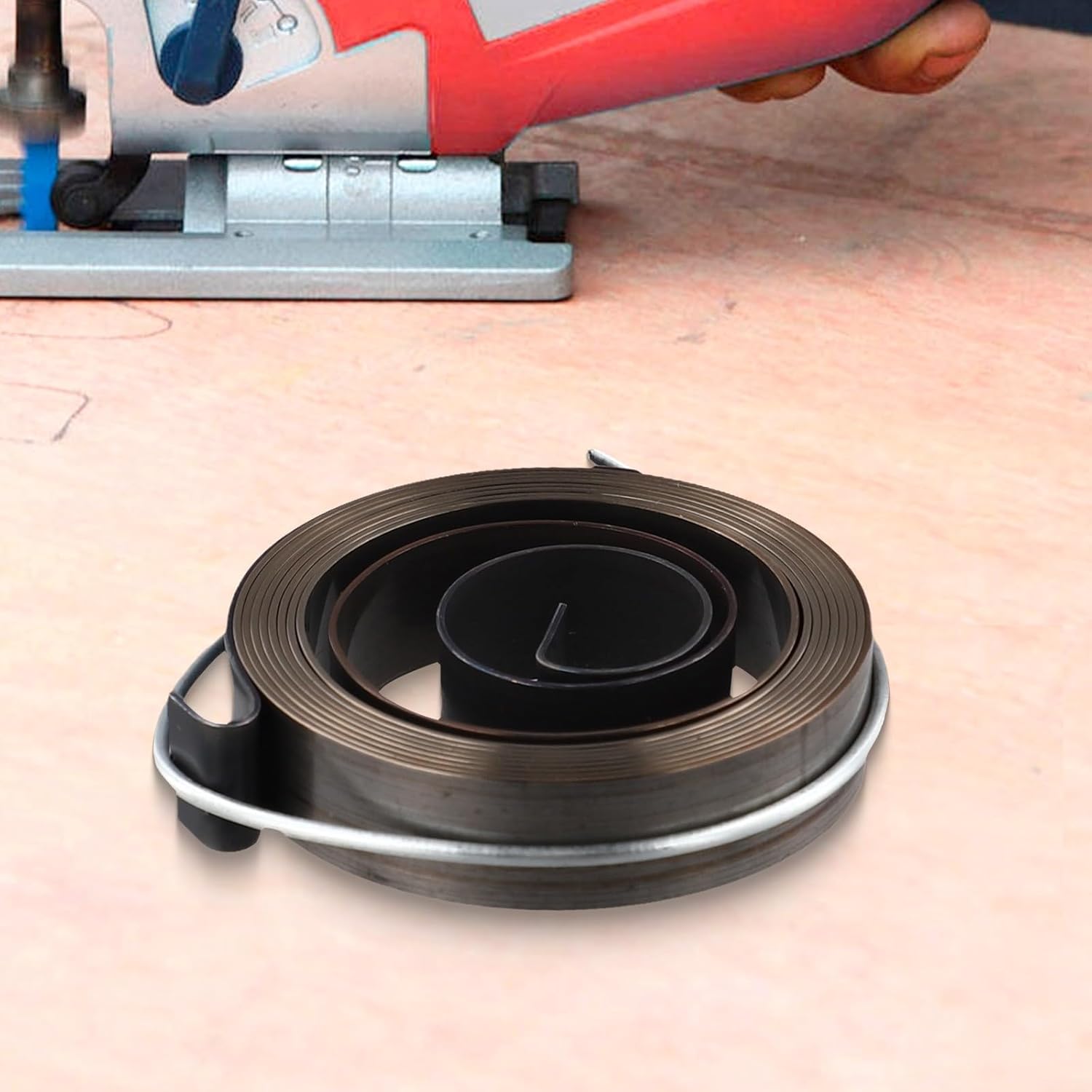 2Pcs Drill Press Spring Feed Return Coil Assembly 0.7x12x52mm Blackened Steel for Workshop Tools Vacuum Cleaners Safety Systems