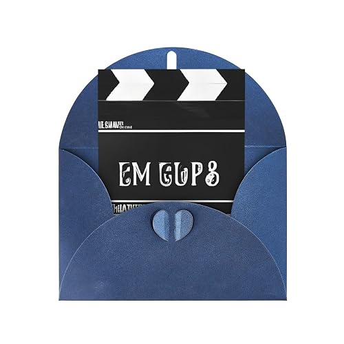 Classic Movie Clapboard Black Personalized Christmas Thanksgiving Greeting Card 6x4