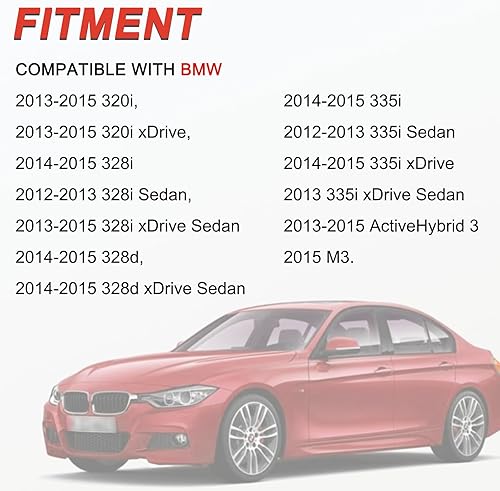 Miniatura 2 de Soporte de lámpara trasera izquierda del lado del conductor con arnés y bombillas compatible con BMW Serie 3 320i 328i 335i 328d 2012 2013 2014 2015