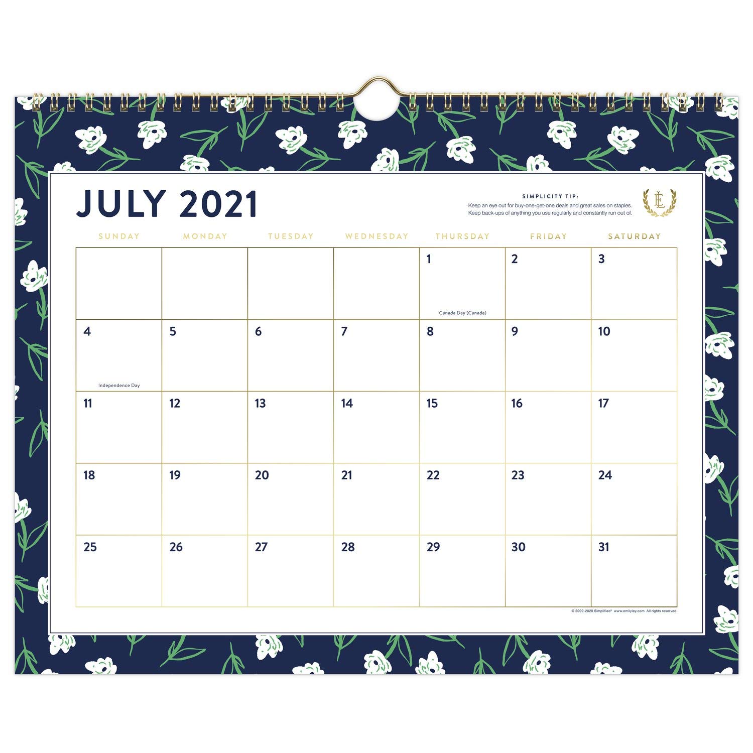 2022 Desk Calendar Simplified By Emily Ley For At A Glance - View #4