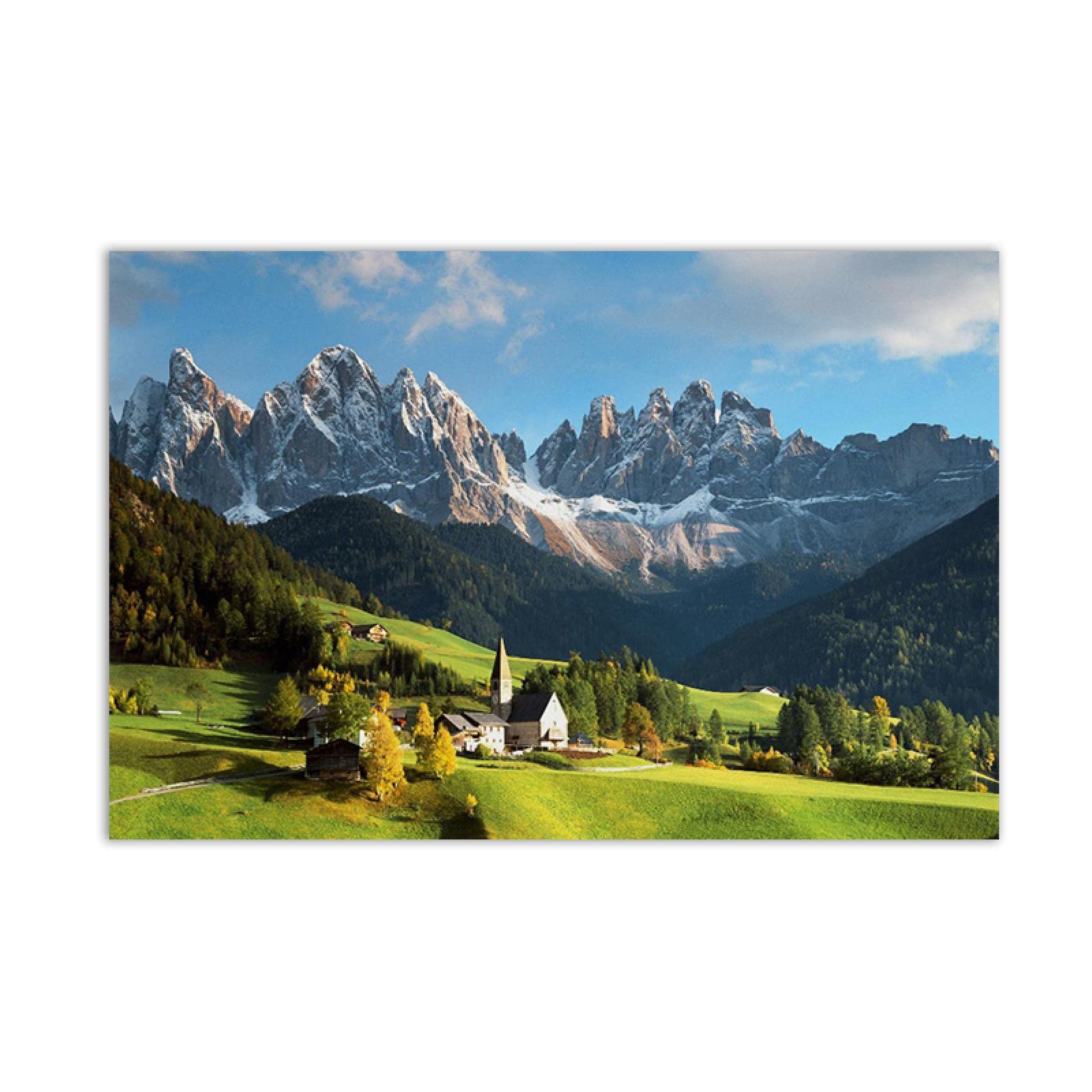 Bilderfelix® Quadro Su Tela Paesaggio Montano Alpi Bavaresi, Berchtesgaden E Massiccio Del Watzmann, Formato 170x80 Cm, Multipannello, Stampato In Germania, Pronto Da Appendere
