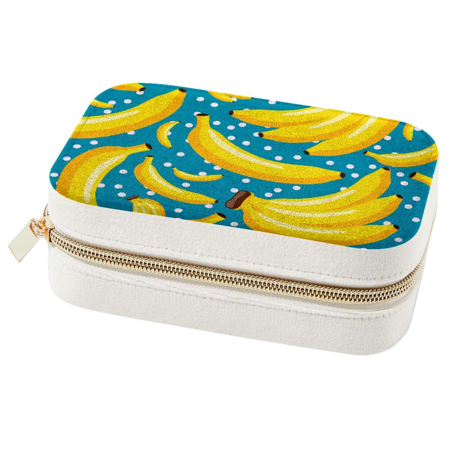 Organisateur bijoux voyage motif banane pour un week-end sans nœuds