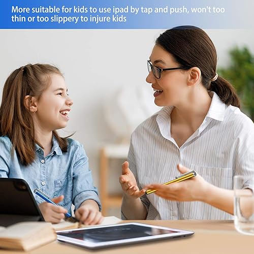Miniatura 6 de Outus 100 lápices capacitivos de pantalla táctil, lápiz capacitivo universal, compatible con iPad, iPhone, Samsung, tableta, la mayoría de los