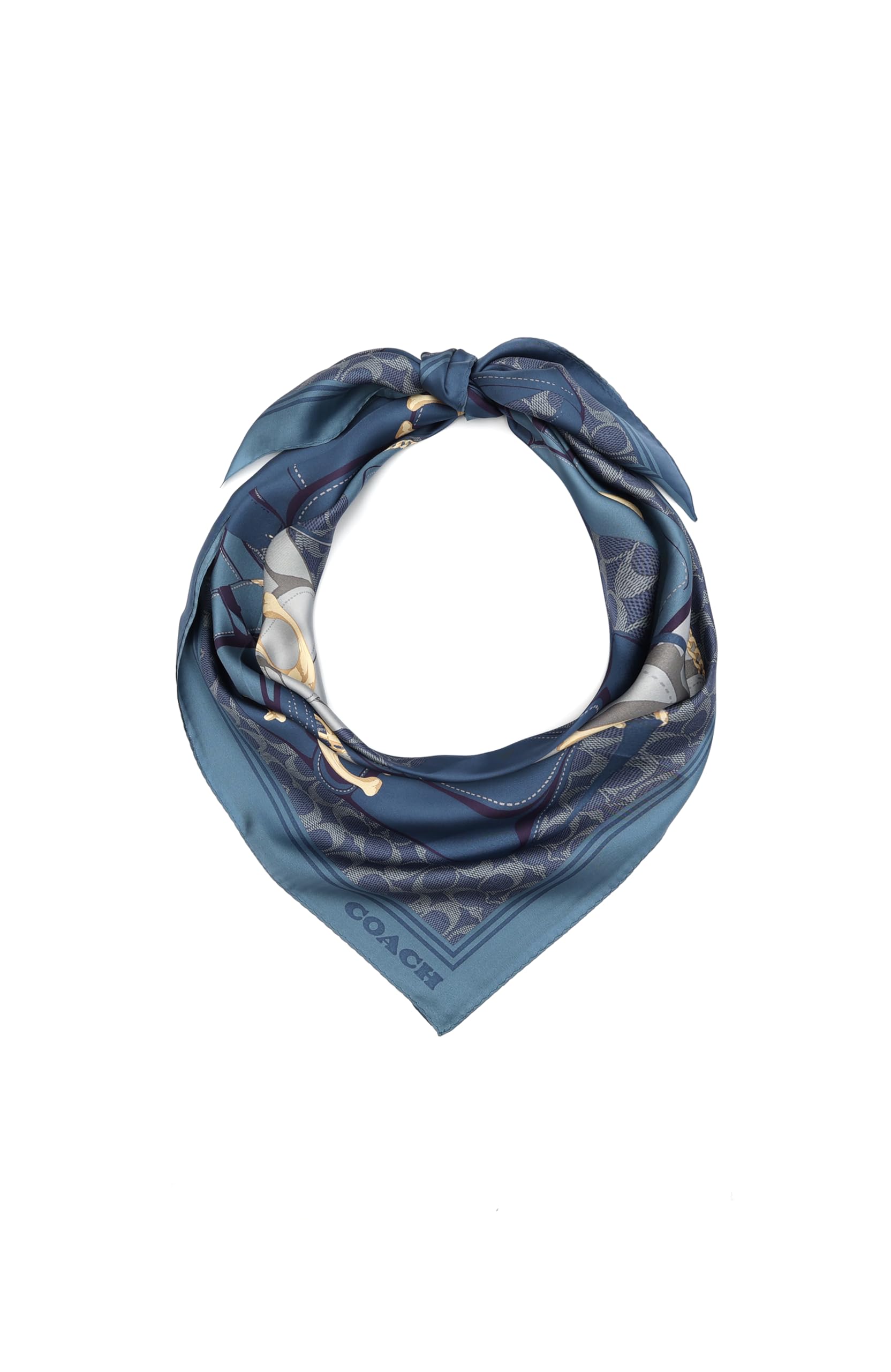 womens Tabby Printed Silk Square Scarf
