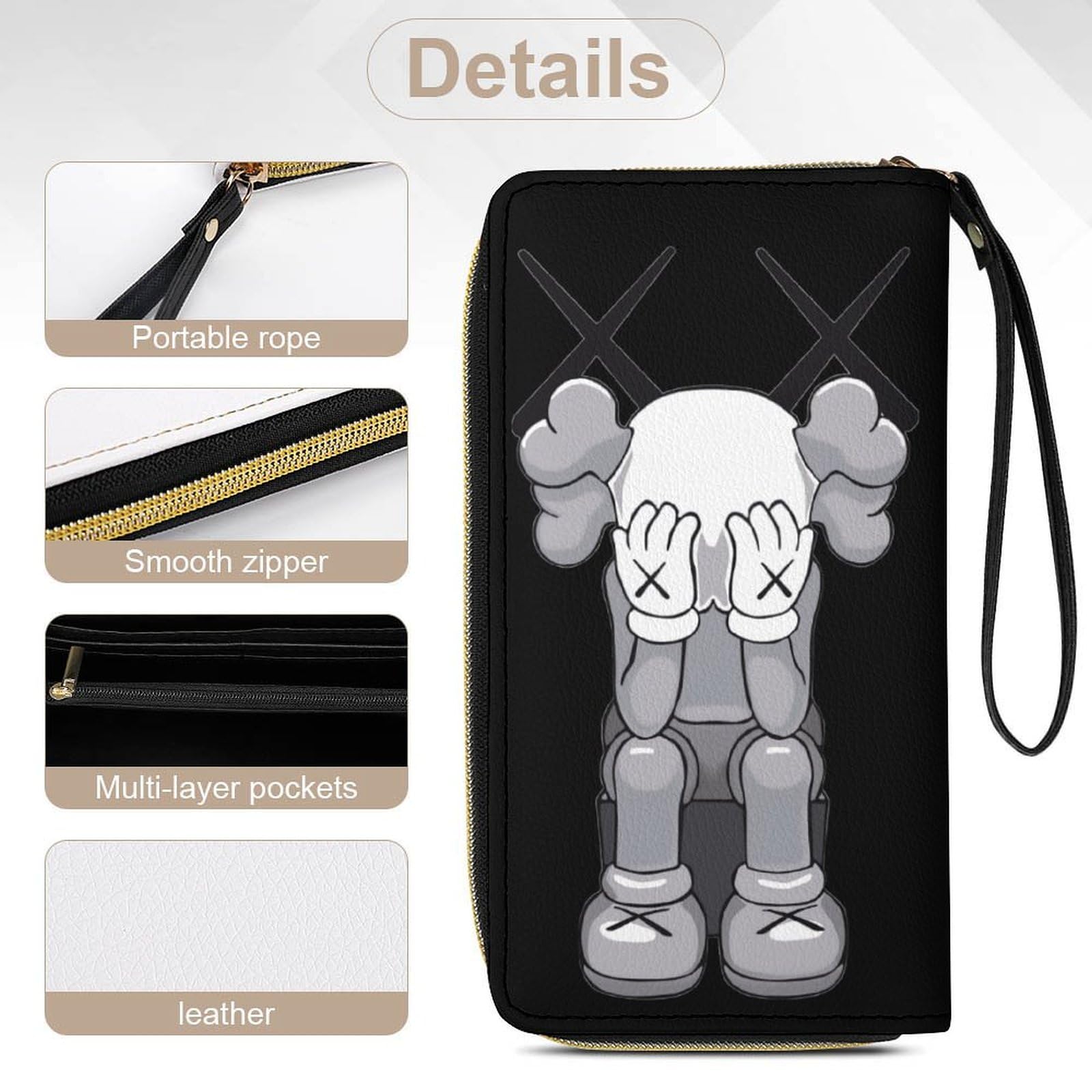 Amazon.co.jp: ロングウォレット KAWS カウズ 長財布 ウォレット