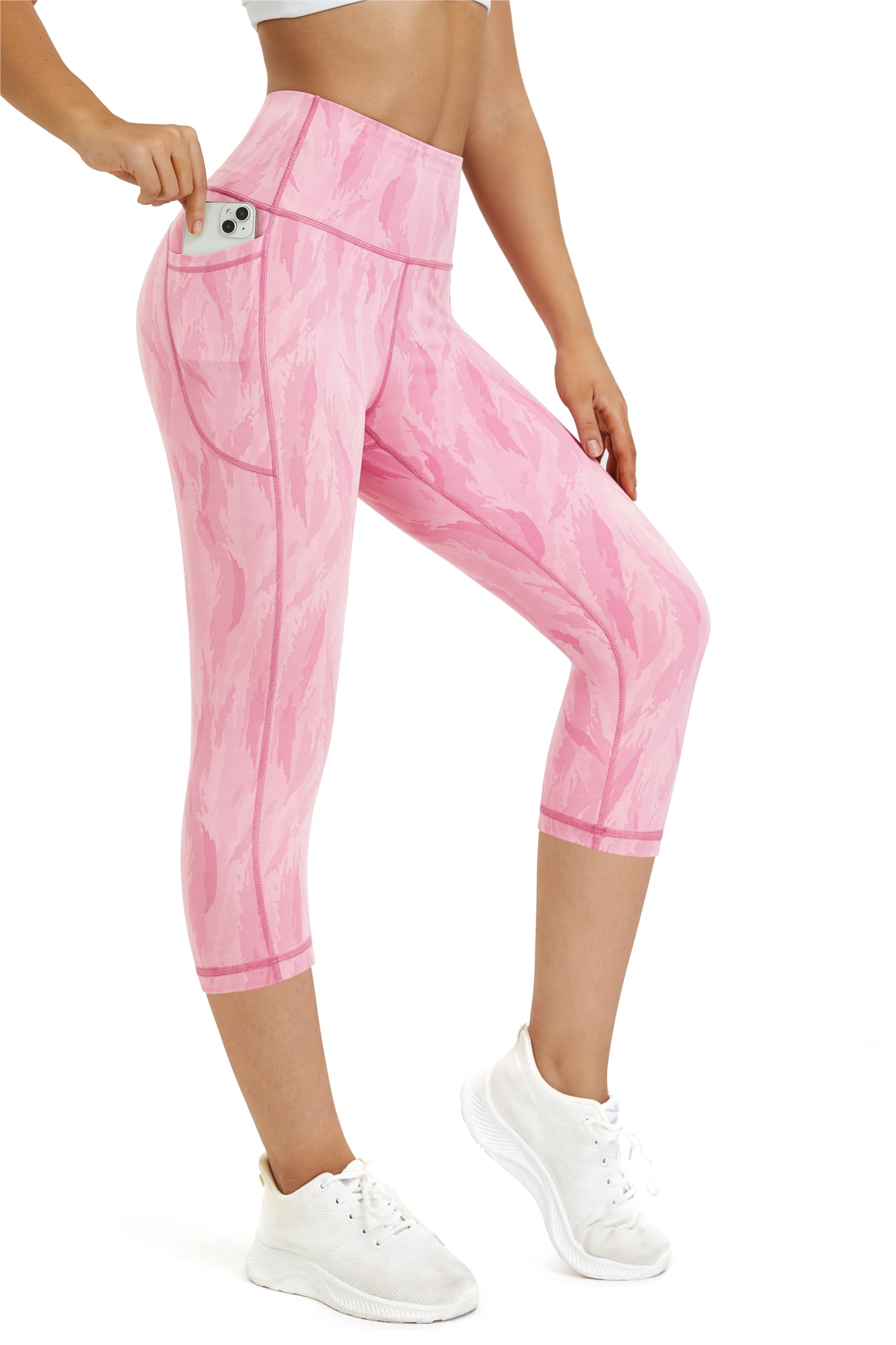 Buepeara Sport Leggings Damen Sporthose mit Taschen, High Wa