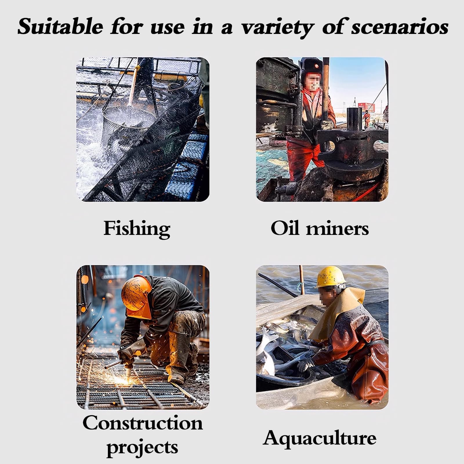 Waders De Pesca para Hombres y Mujeres, Impermeables, con Gorro para Lluvia y Guantes, Botas Antideslizantes, Ligeros, Unisex; Ideales para Jardinería, Granja, Acampada