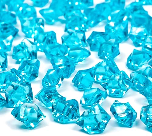 Miniatura 7 de 820 piezas de hielo falso transparente, 0.43 x 0.55 pulgadas, 1.1 libras de piedras preciosas de cristal acrílico para decoración, fotografía,