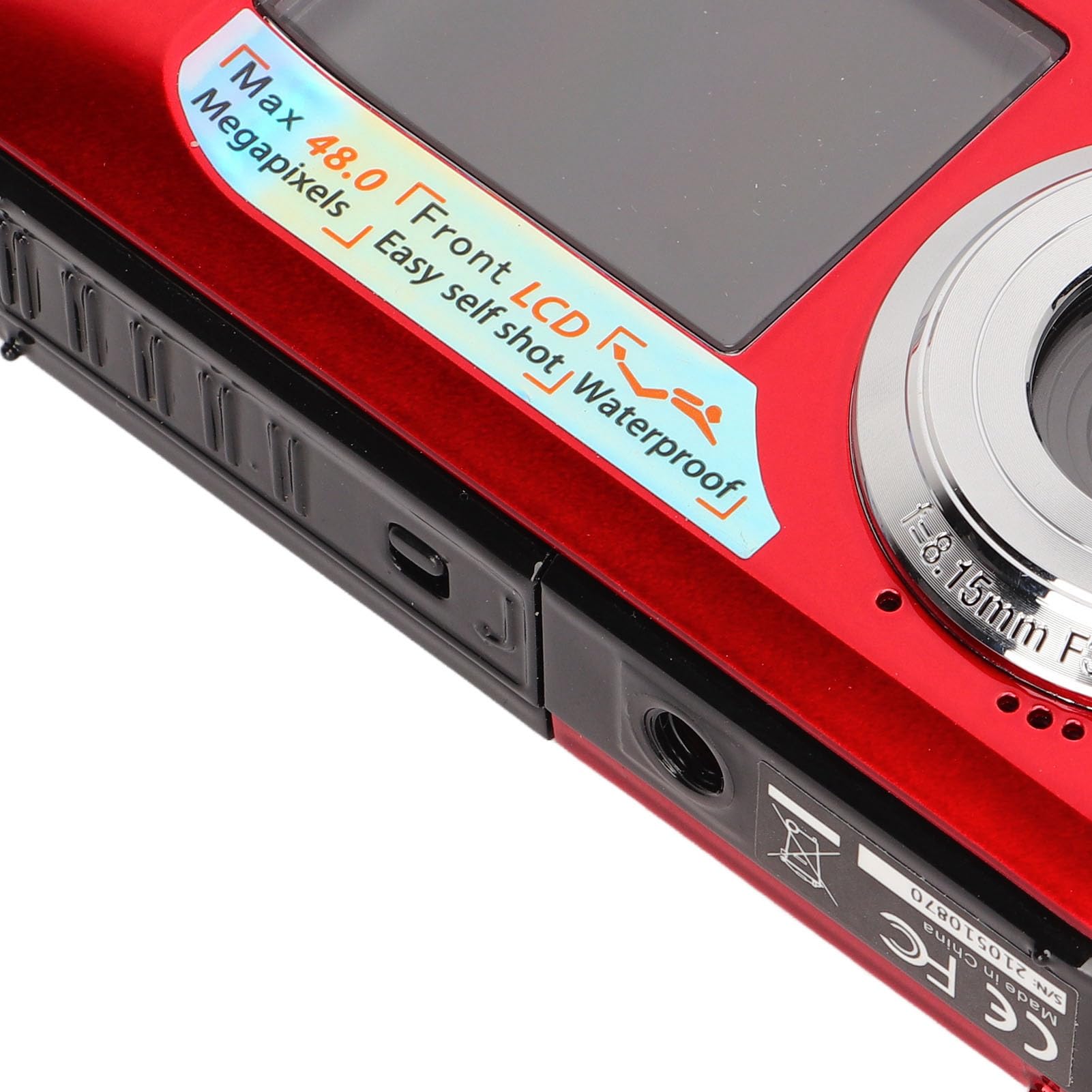 Appareil Photo Numérique Étanche sous-Marin avec Double Écran, Caméra Vidéo pour la Pêche, Batterie Haute Capacité de 650 mAh