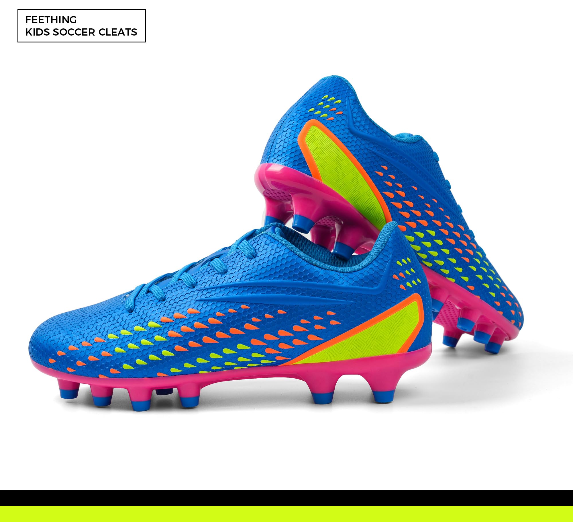 Chaussures de Football Légères pour Enfants Garçons Filles Antidérapantes