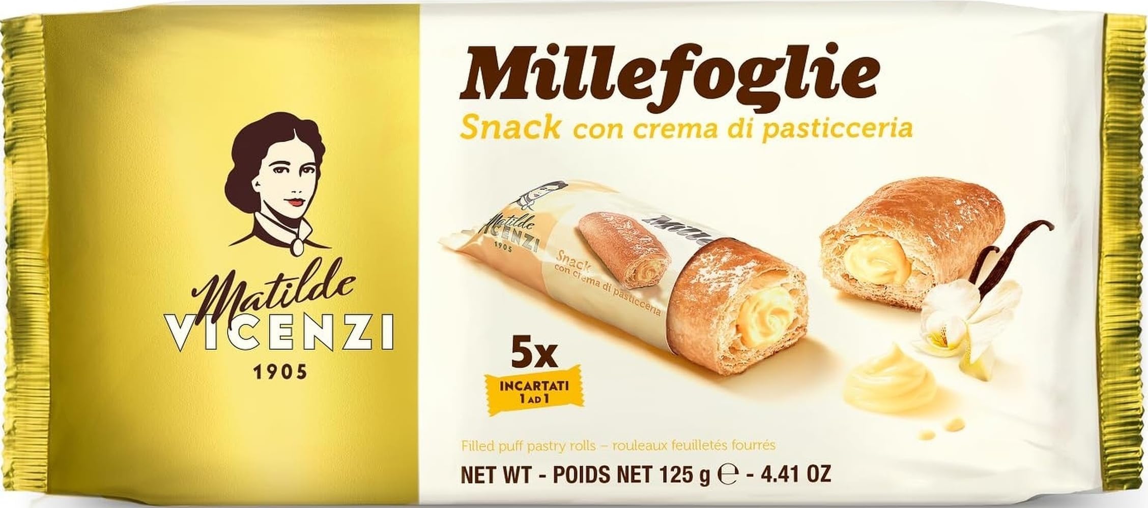 Millefoglie D'Italia Minisnack Pasticcera - 125g