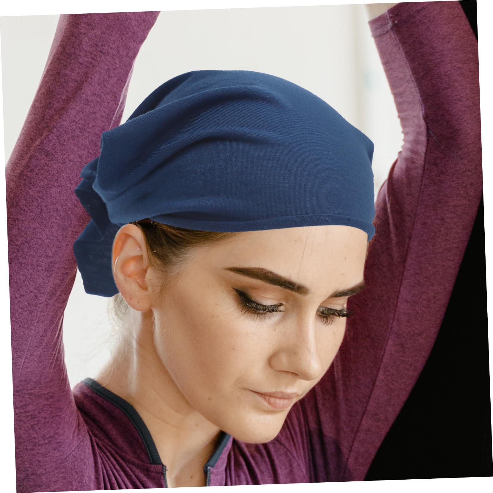 Bandana Triangulaire Élastique pour Cheveux, Coton Polyester, Lot de 6