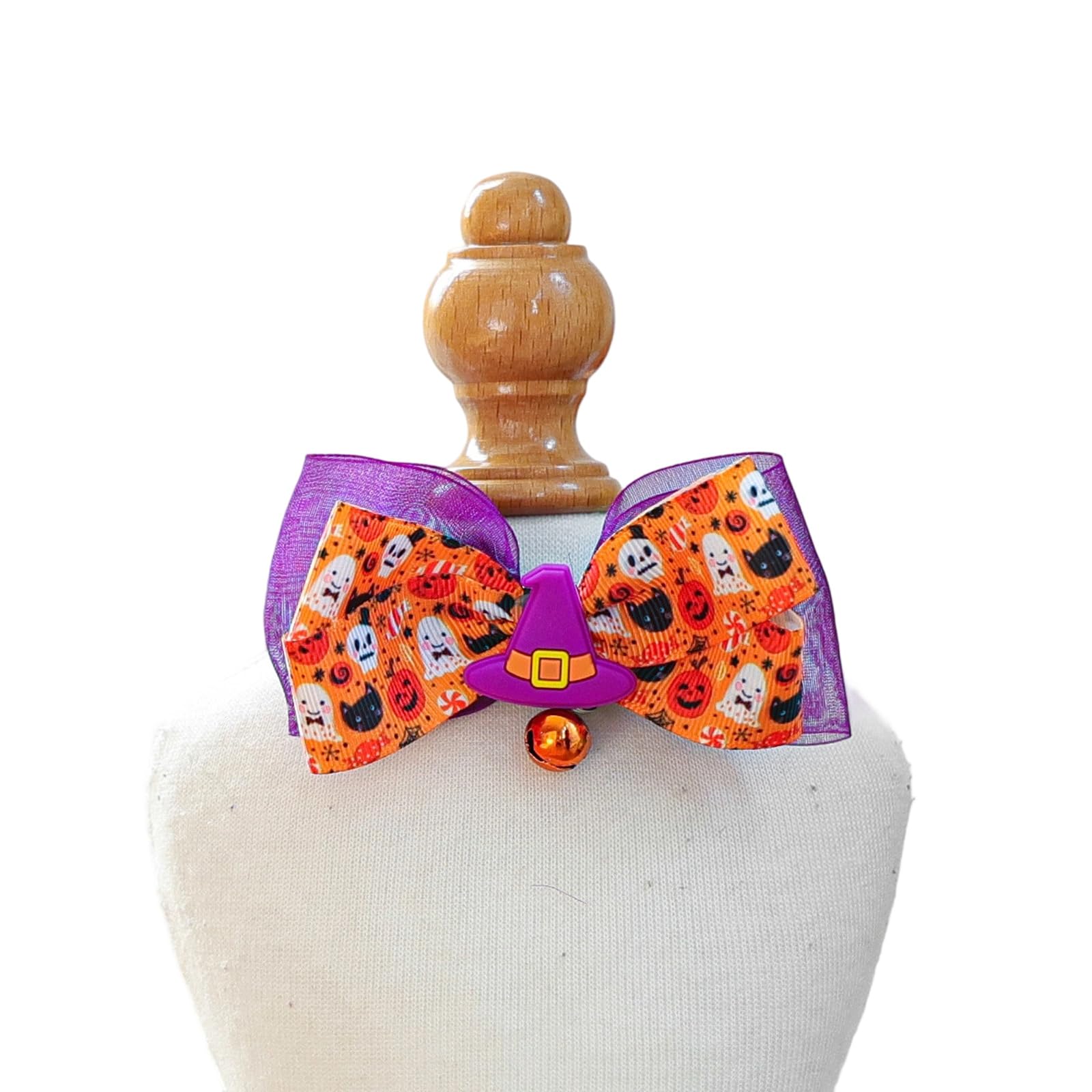 Kalttoy Pet Costume Neckwear Halloween Parties Decoration with Reflective Strips for Dogs Cats Night Pet Collar