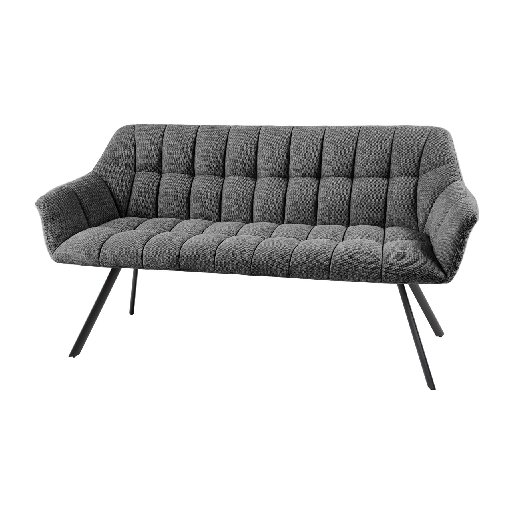 Riess Ambiente Esszimmer Sitzbank Papillon – 165 cm, Anthrazit/Schwarz