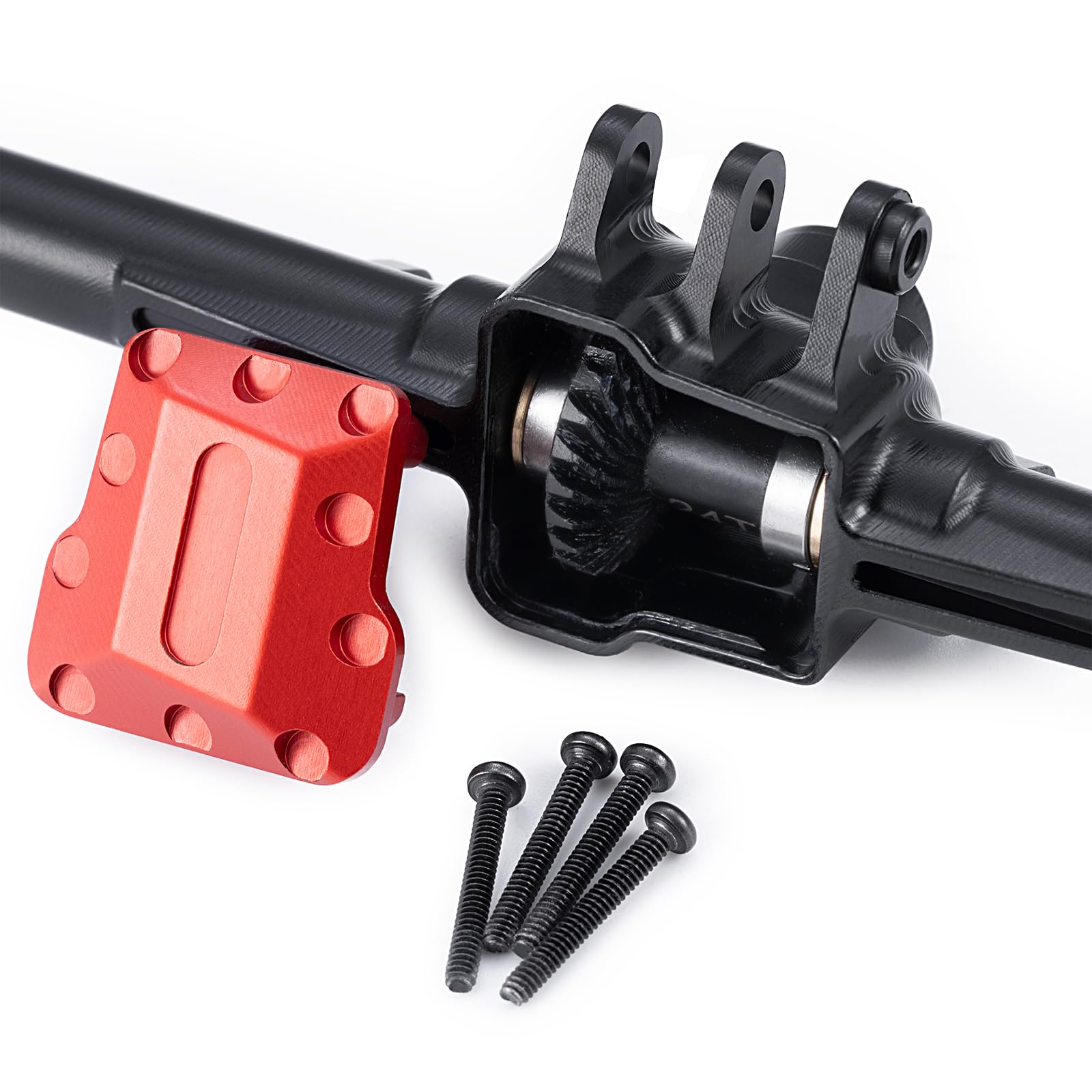 AXSPEED paraurti anteriore posteriore in metallo con luci a LED per 1/18 RC Crawler Car TRX4-M Defender Upgrade Parts  26