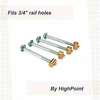 Highpoint Bed Bolt, 4-Piece