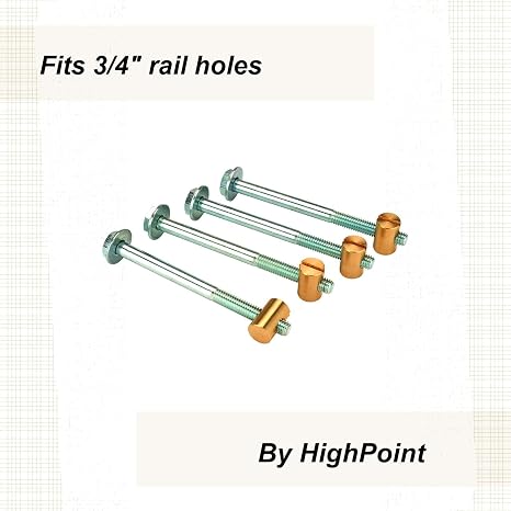 Highpoint Bed Bolt, 4-Piece
