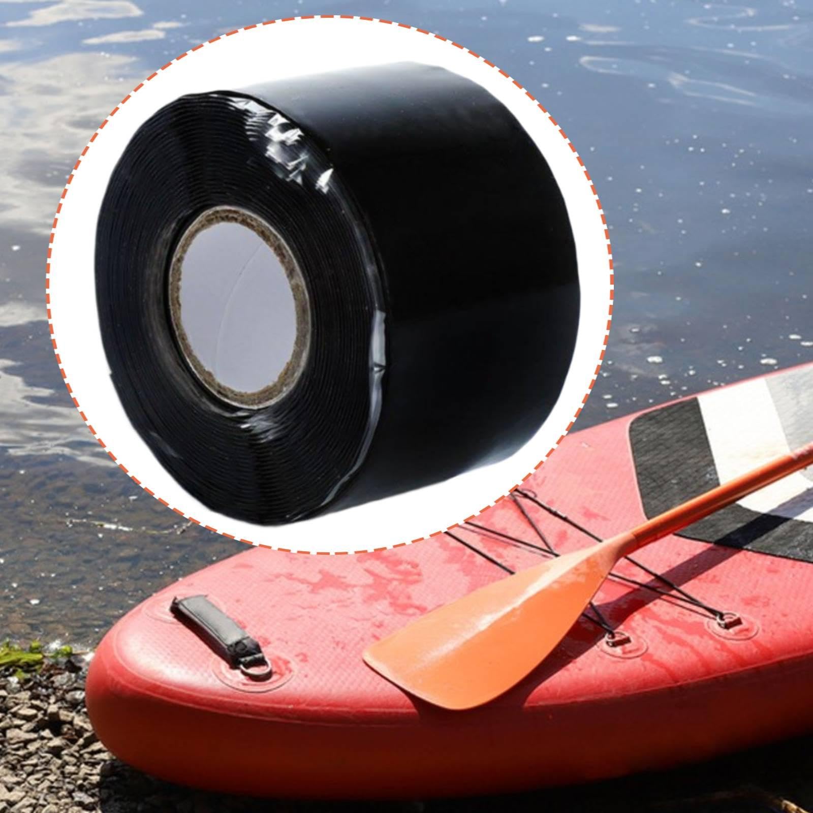 Nastro Antiscivolo per Kayak, Striscia Sigillante Antiscivolo, Nastro Isolante Versatile per Attrezzature E Strumenti Sportivi, Nero