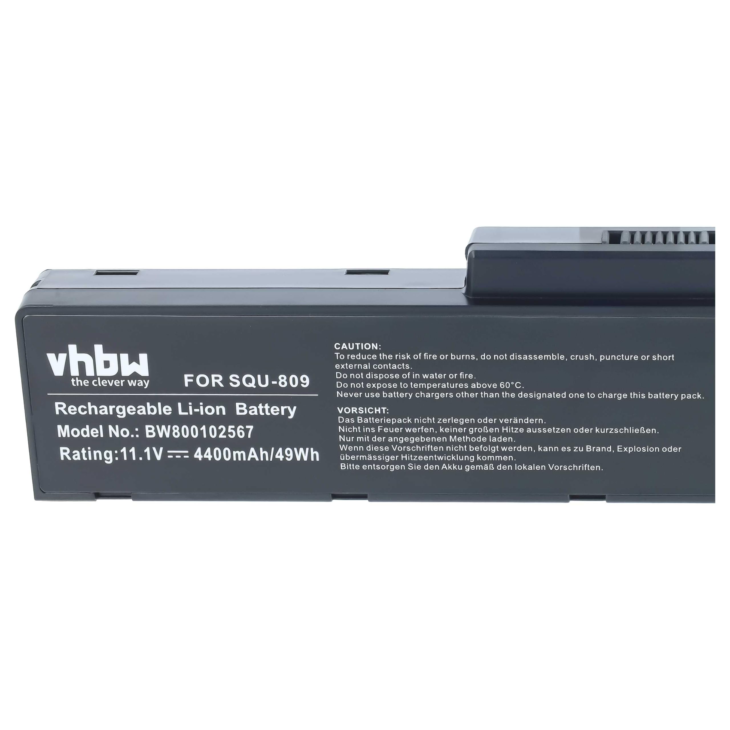 vhbw batteria compatibile con Fujitsu-Siemens Amilo Li3710, Pi3660, Pi3560, Li3910 notebook (4400mAh, 11,1V, Li-Ion)