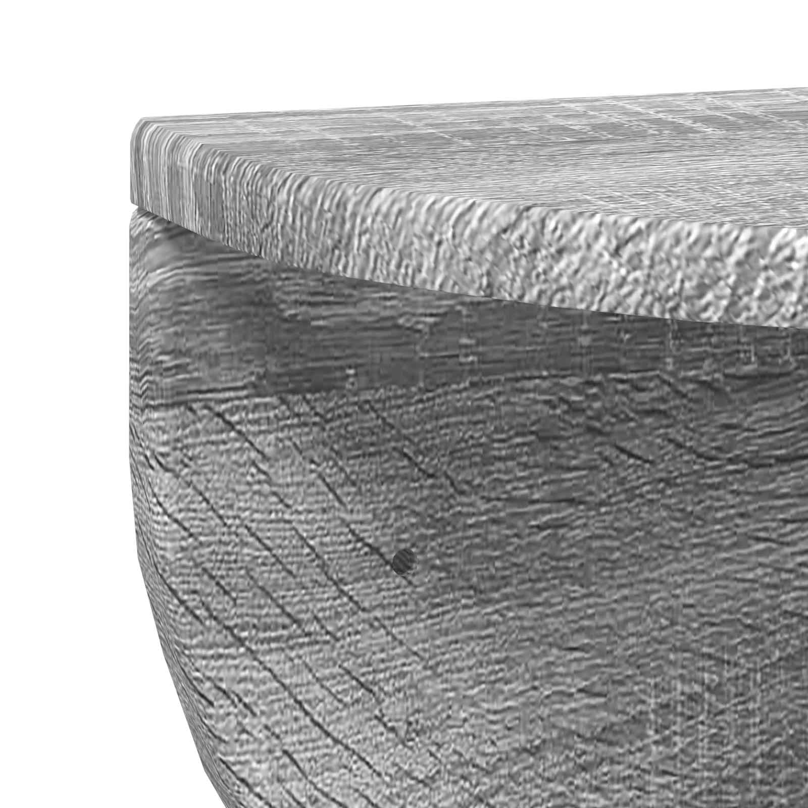 Regał ścienny Sonoma szary 48 x 24 x 24 cm, wiszący regał z materiału drewnopochodnego, montaż ścienny do salonu, sypialni, biura, uniwersalna półka ścienna