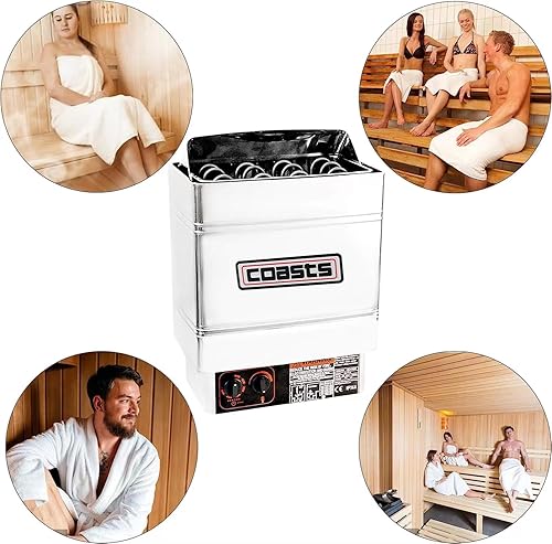 Miniatura 2 de AYCHLG Rocas de sauna Piedras de sauna Roca volcánica, caja de roca volcánica de 36 libras para sauna de vapor, piedra de sauna