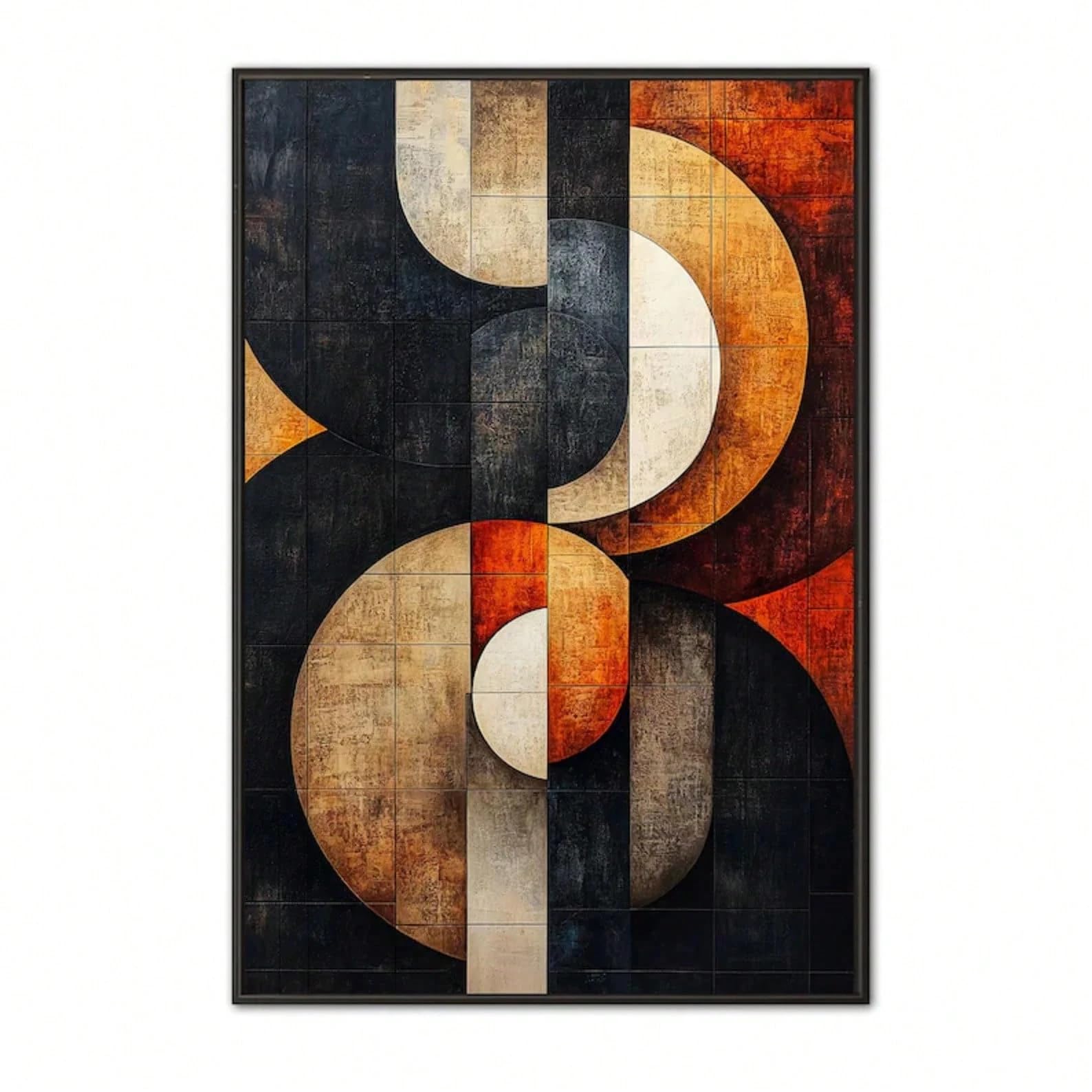 TZKBDMA Minimalist Geometric Abstract Wall Art, Modern Living Room And Bedroom Wall Decoration, Home And Office Wall Decoration(21x30cm/Without frame)